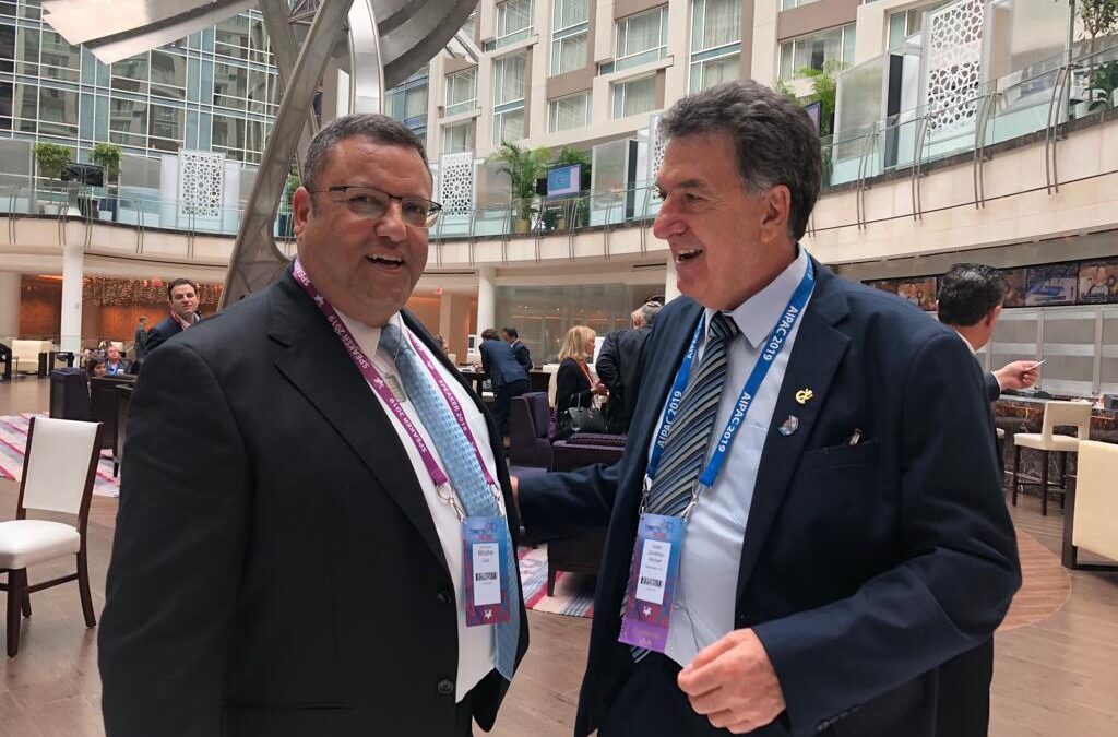 With the Mayor of Jerusalem in Aipac